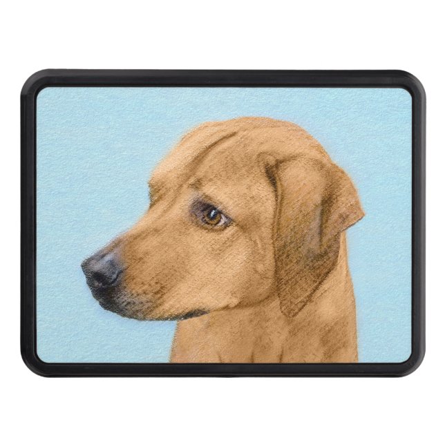 Rhodesian Ridgeback Painting - Original Hund Art Dragkroksskydd (Framsidan)