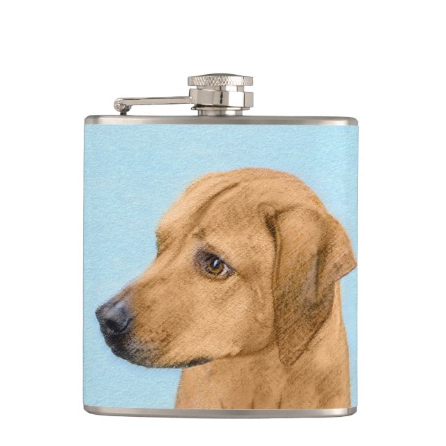 Rhodesian Ridgeback Painting - Original Hund Art Fickplunta (Framsidan)