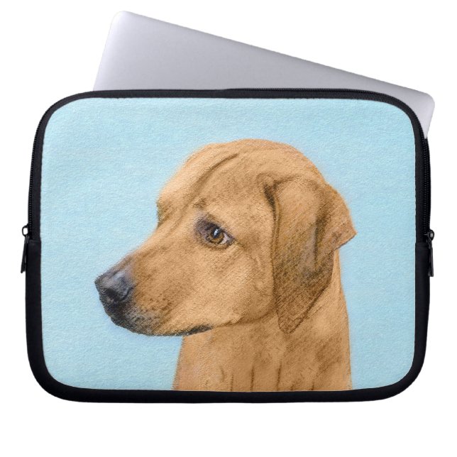Rhodesian Ridgeback Painting - Original Hund Art Laptop Fodral (Framsidan)