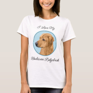 Rhodesian Ridgeback Painting - Original Hund Art T Shirt