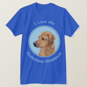 Rhodesian Ridgeback Painting - Original Hund Art T Shirt