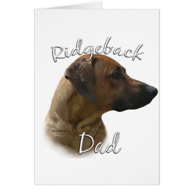 Rhodesian Ridgeback Pappa 2 Hälsningskort (Framsidan)