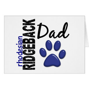 Rhodesian Ridgeback pappa 2 Hälsningskort
