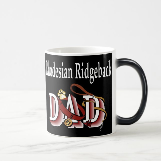 Rhodesian Ridgeback Pappa-gåvor Magisk Mugg (Höger)