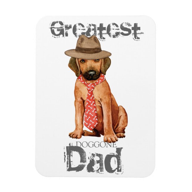 Rhodesian Ridgeback Pappa Magnet (Vertikal)