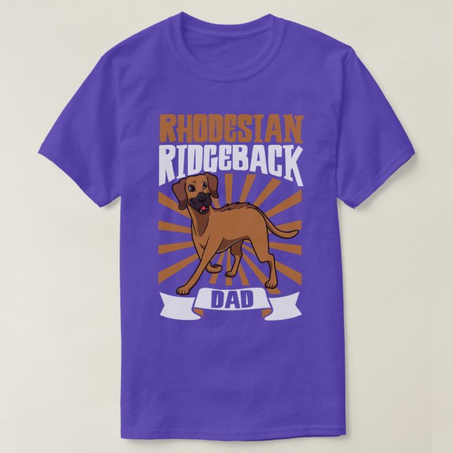 Rhodesian Ridgeback Pappa Rhodesian Ridgeback T Shirt (Design framsida)