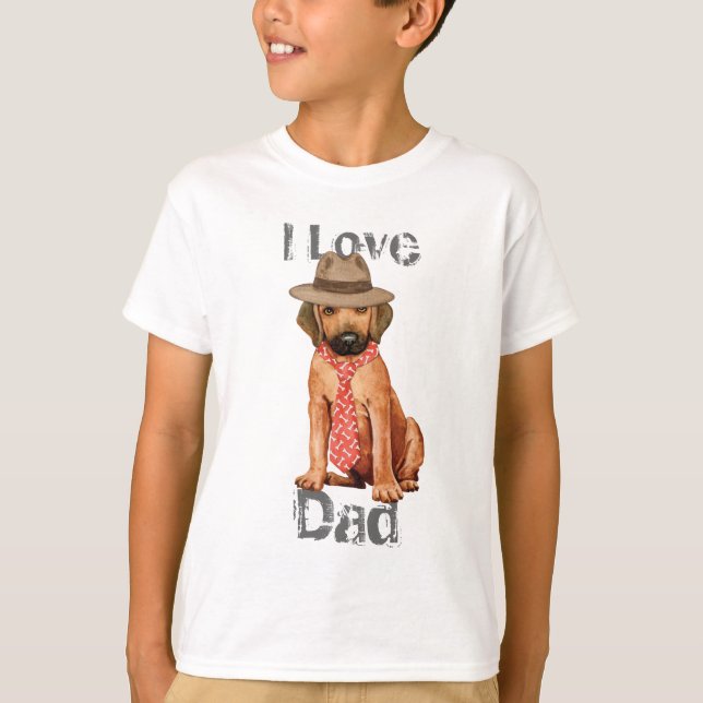 Rhodesian Ridgeback Pappa T Shirt (Framsida)