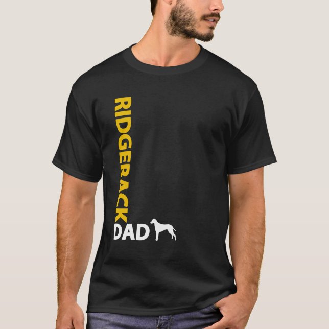 Rhodesian Ridgeback pappa T Shirt (Framsida)