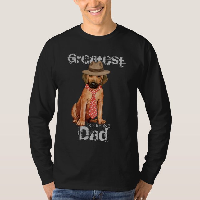 Rhodesian Ridgeback Pappa T Shirt (Framsida)