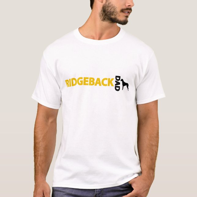 Rhodesian Ridgeback pappa Tee Shirt (Framsida)