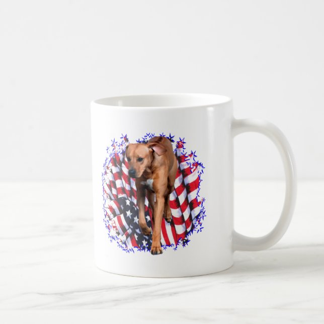 Rhodesian Ridgeback Patriot Kaffemugg (Höger)