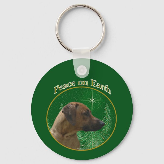 Rhodesian Ridgeback Peace Nyckelring (Framsida)