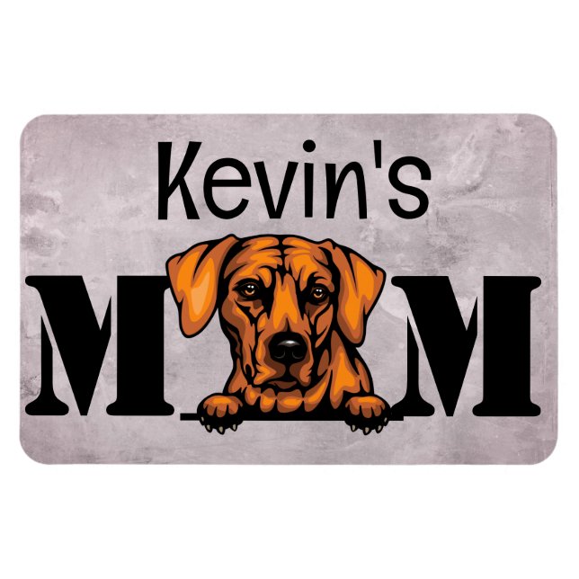 Rhodesian Ridgeback Peeking Personlig Mamma Magnet (Horisontell)
