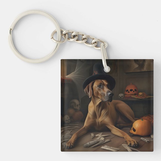 Rhodesian Ridgeback Pumpor Halloween Skräckinjagan (Framsidan)