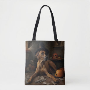 Rhodesian Ridgeback Pumpor Halloween Skräckinjagan Tygkasse
