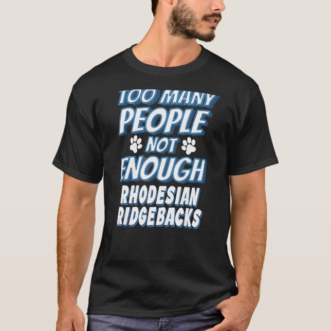 Rhodesian Ridgeback ras hund Antisocial T Shirt (Framsida)