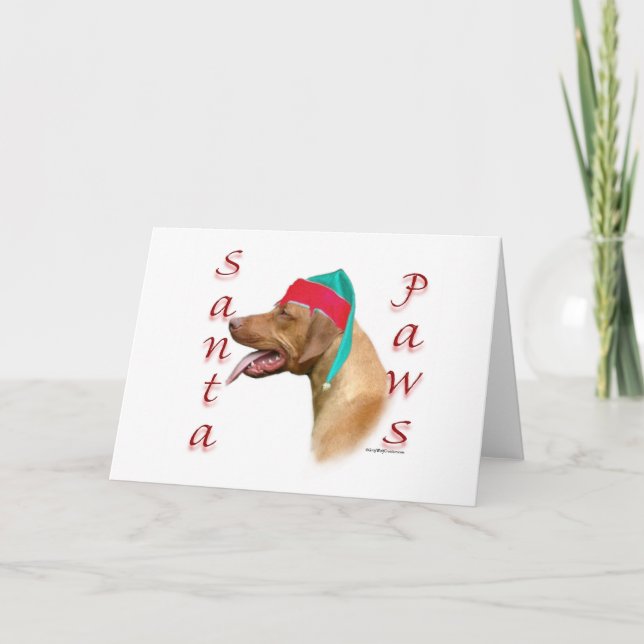 Rhodesian Ridgeback Santa Tassar Helgkort (Framsida)