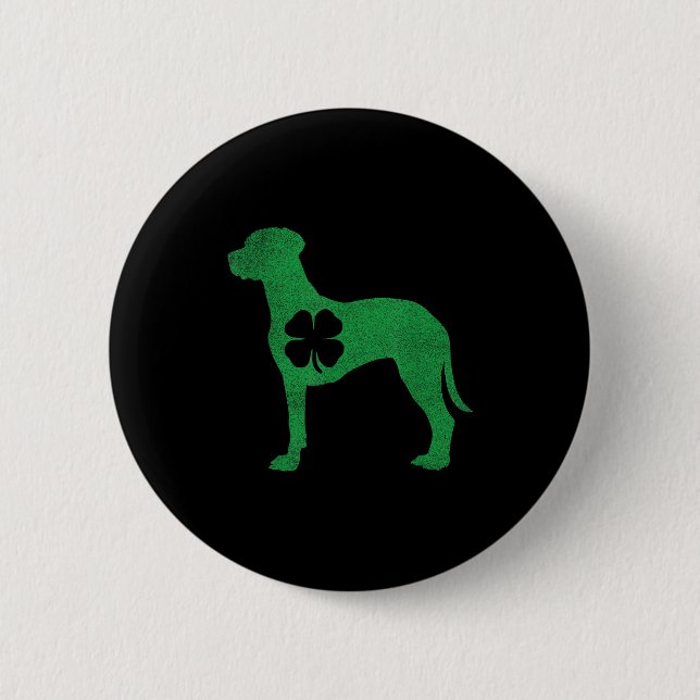 Rhodesian Ridgeback -shamrock St. Patricks Day Sai Knapp (Framsida)