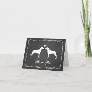 Rhodesian Ridgeback Silhouettes brölloptack Tack Kort