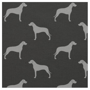Rhodesian Ridgeback Silhouettesmönster Tyg