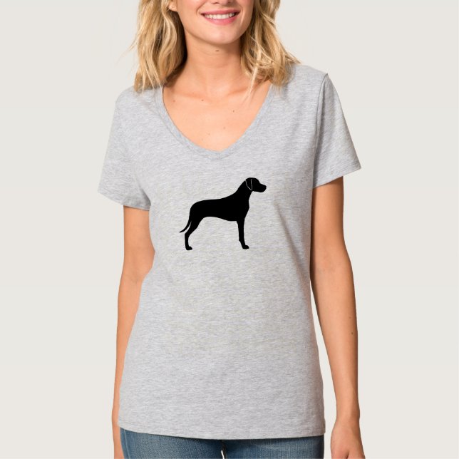 Rhodesian Ridgeback Silhuett T-shirt (Framsida)