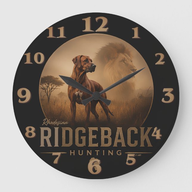 Rhodesian Ridgeback Stor Klocka (Framsida)