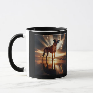 Rhodesian Ridgeback Sunset Beach Majestät Mugg