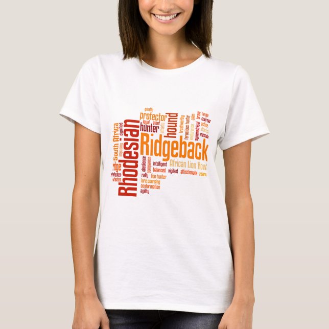 Rhodesian Ridgeback T-shirt (Framsida)