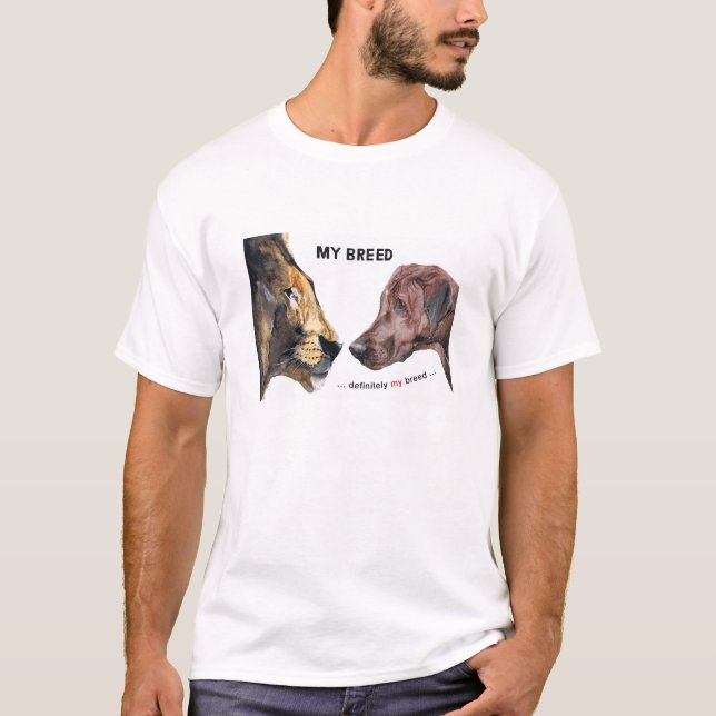 Rhodesian Ridgeback T Shirt (Framsida)