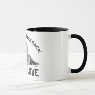 Rhodesian Ridgeback teckning Mugg