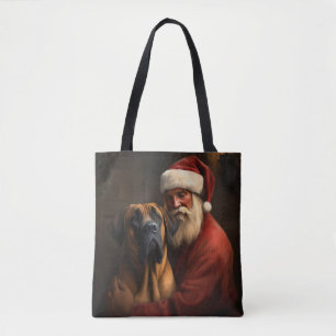 Rhodesian Ridgeback Tomte Festive Jul Tygkasse
