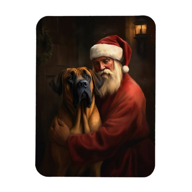 Rhodesian Ridgeback Tomte Jul Firande Julfirande Magnet (Vertikal)