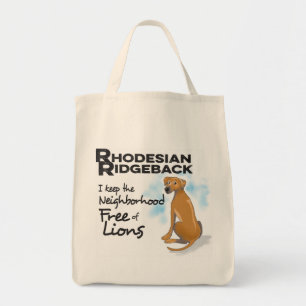 Rhodesian Ridgeback Tote Bag Tygkasse