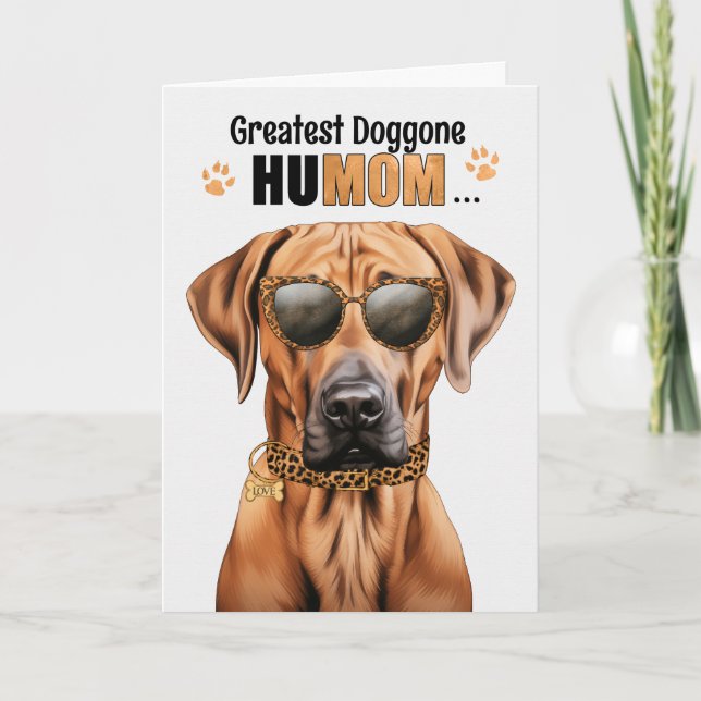 Rhodesian Ridgeback Underbarare HuMOM Mors dag Helgkort (Framsida)