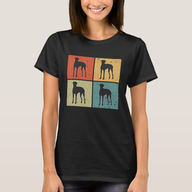 Rhodesian Ridgeback Vintage  4 T Shirt (Framsida)