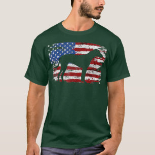 Rhodesian Ridgeback Vintage American Flagga T Shirt