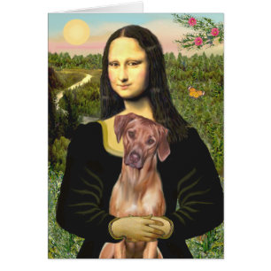 RhodesianRidgeback 1 - Mona Lisa Hälsningskort