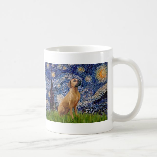 RhodesianRidgeback 2 - Stjärnkväll Kaffemugg (Höger)