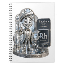 Rhodium-karaktär från ATOMIVRA™ Anteckningsbok
