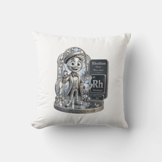 Rhodium-karaktär från ATOMIVRA™ Kudde (Framsida)