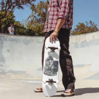 Rhodium-karaktär från ATOMIVRA™ Mini Skateboard Bräda 18,5 Cm
