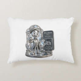 Rhodium-karaktär från ATOMIVRA™ Prydnadskudde