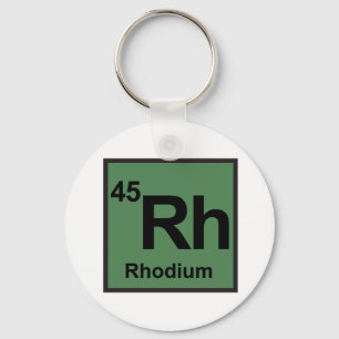 Rhodium Keychain Nyckelring
