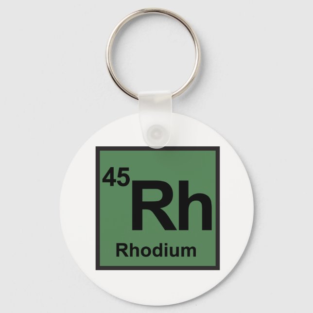 Rhodium Keychain Nyckelring (Framsida)