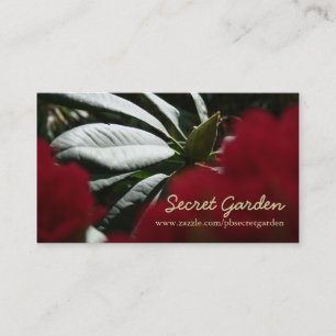 Rhododendron Floral Photography - Affärskort 1 Visitkort