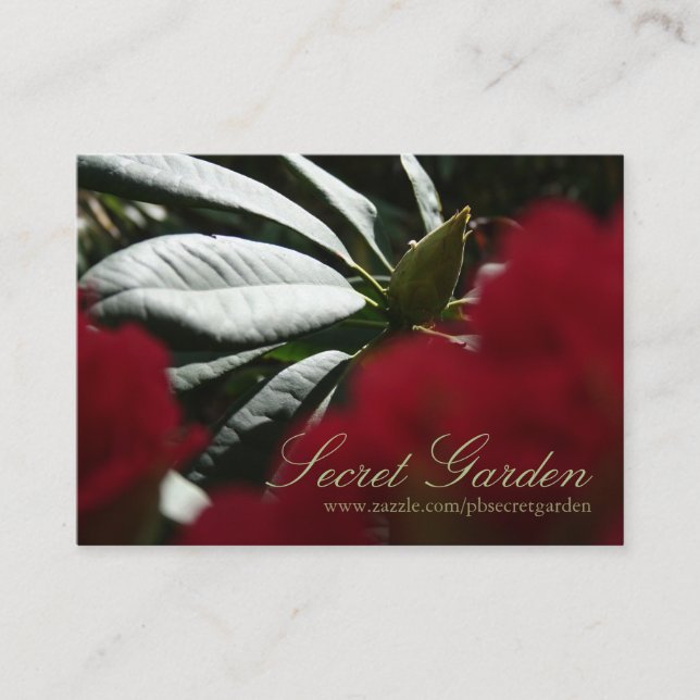 Rhododendron Floral Photography - Affärskort 3 Visitkort (Framsida)