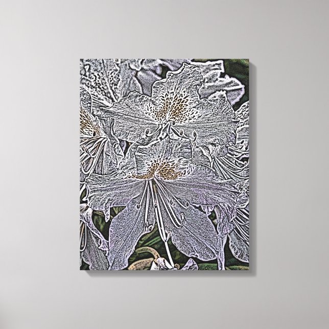 RHODODENDRON FLOWERS CANVASTRYCK (Framsida)