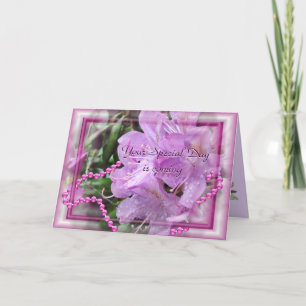 Rhododendron och pärlor 2 - skräddarsy något kort