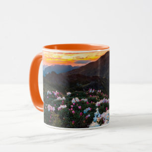 Rhododendron som blommar den Taroko Mugg