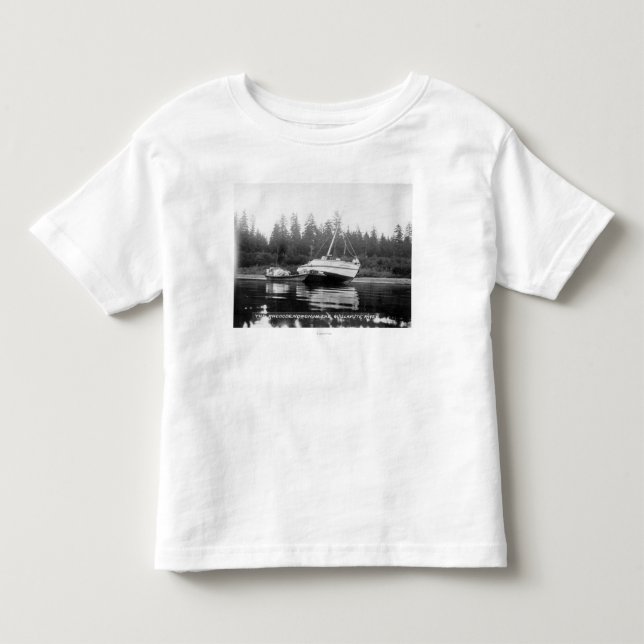 Rhododendronen på den Quillayute floden Tee Shirt (Framsida)